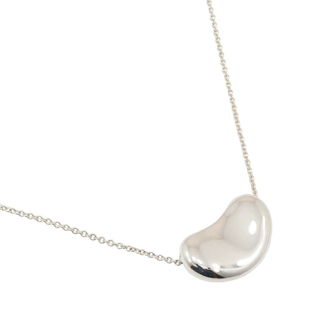 Tiffany Co Bean Necklace Elsa Peretti Sterling Silver